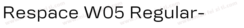 Respace W05 Regular字体转换